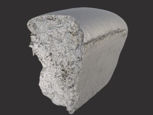 soviet brick bread cut Model 3D