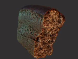 soviet brick bread cut 3D Model