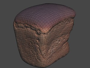 soviet brick bread cut Model 3D