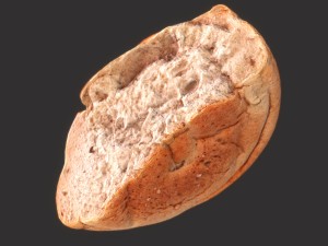 white bread cut 3D Model