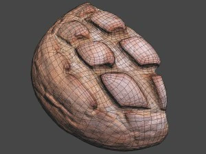 corte de p&atilde;o branco Modelo 3D