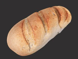 pagnotta di pane bianco Modello 3D