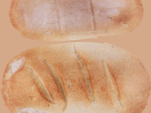 white loaf of bread Modelo 3D