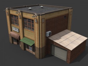 old drug store 3D Model