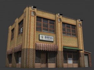 old drug store 3D Model