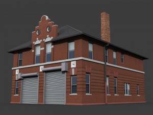 fire department building 3Dモデル
