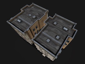 two downtown buildings 3D Model