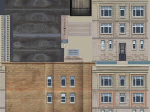 two downtown buildings 3D Model
