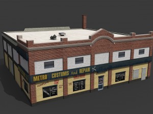 car repair workshop 3D Model