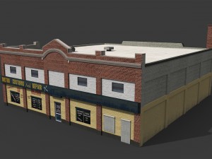 car repair workshop 3D Model