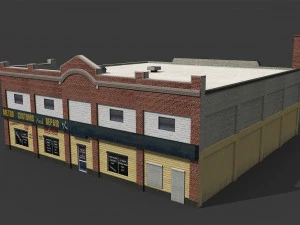 car repair workshop 3D Model