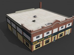 car repair workshop 3D Model