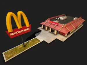 mcdonalds restaurant 3D Model