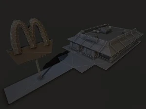 mcdonalds restaurant 3D Model