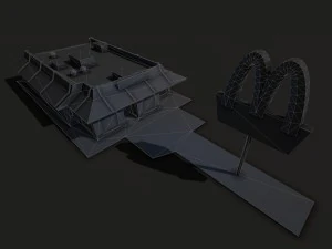 mcdonalds restaurant 3D Model