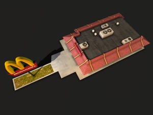 mcdonalds restaurant Model 3D