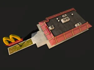 mcdonalds restaurant 3D Model