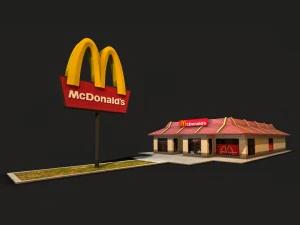 mcdonalds restaurant 3D Model
