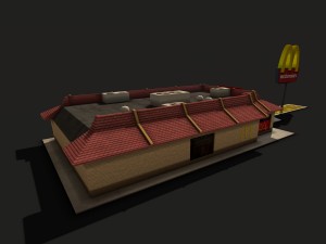 mcdonalds restaurant Model 3D