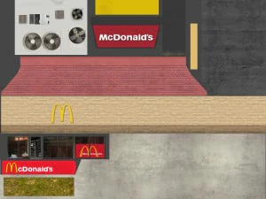 mcdonalds restaurant 3D Model