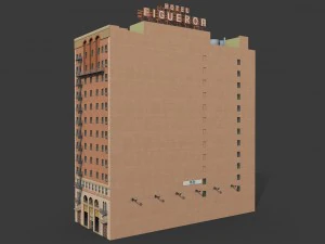figueroa hotel building 3D Model