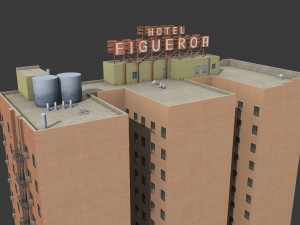 figueroa hotel building 3D Model
