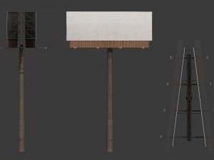 billboard 3D Model