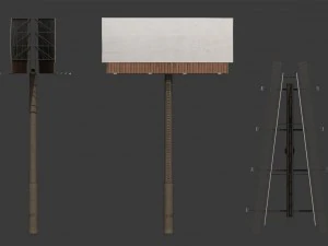 reklam panosu 3D Model