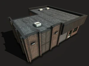 car workshop building 3D Model