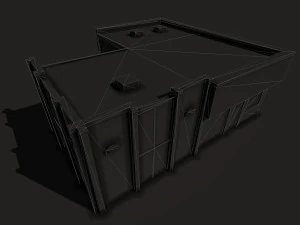 car workshop building 3D Model