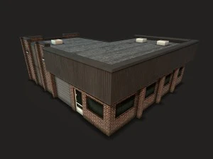 car workshop building 3D Model