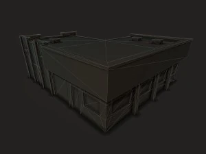 car workshop building 3D Model