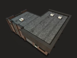 car workshop building Model 3D