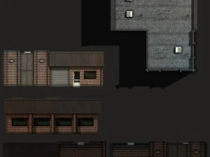 car workshop building 3D Model