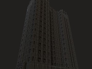 detroit abandoned skyscraper 3D Model