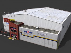 self storage warehouse 3D Model