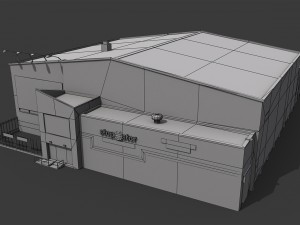 self storage warehouse 3D Model