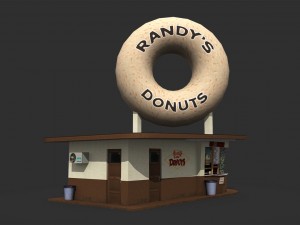 randys donuts restaurant 3D मॉडल