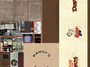 randys donuts restaurant 3D Model