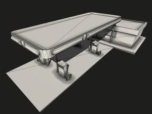 gas station 3D Model