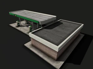 gas station 3D Model