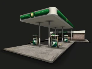 gas station 3D Model
