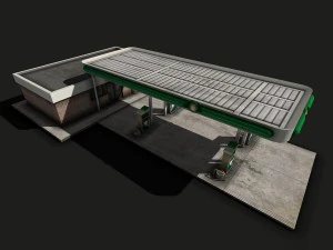 gas station 3D Model