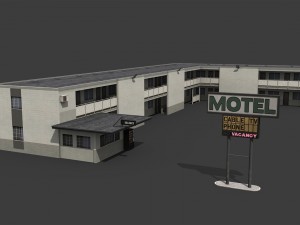 motel building 3Dモデル