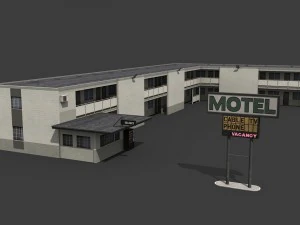 bâtiment de motel Modèle 3D
