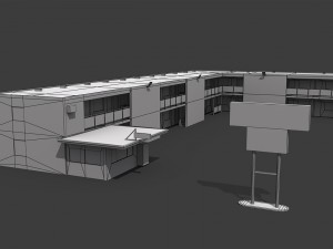 motel building 3D Model