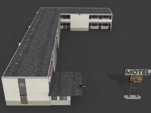 motel building 3D Model