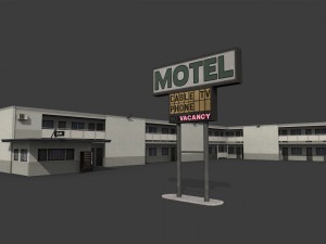 motel building 3D Model