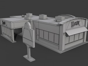 wendys restaurant Model 3D