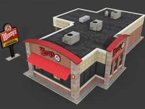 wendys restaurant 3D Model